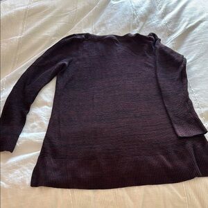 Ann Taylor Factory Ribbed Burgundy Sweater Size Large